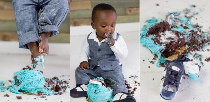 one year cake smash session